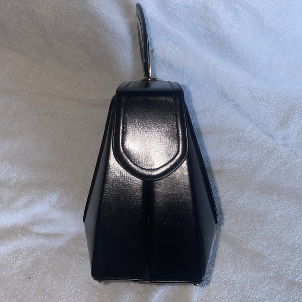 π₯β€οΈππ» EUC Coblentz Original 1950s Vintage Black Structured Handbag ππ»β€οΈπ₯ - Picture 6 of 16